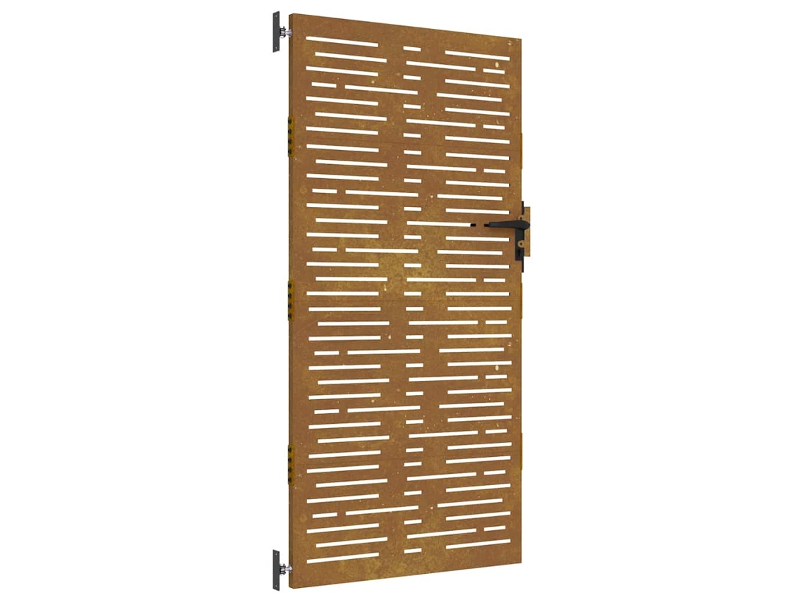 Garden Gate, Garden Gates Vidaxl Marrom Aço (85 X 175 Cm)
