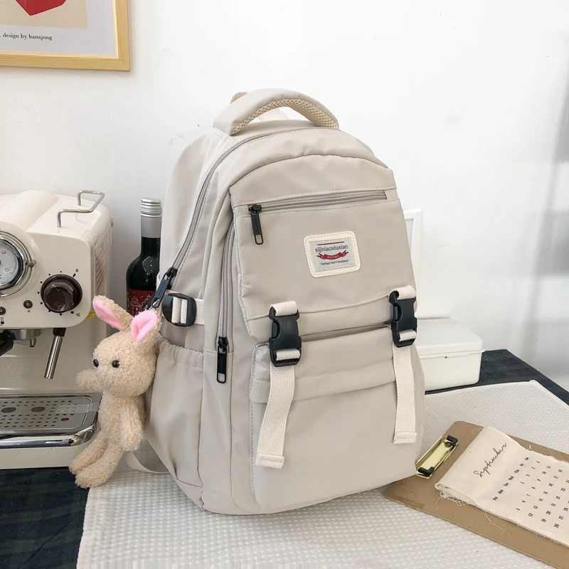 Mochila Escolar, Feminina, Nylon, Impermeável, Aulas