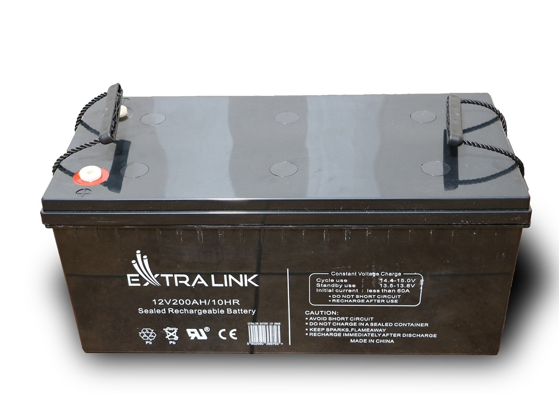 Accumulator Agm 12v 200ah Maintenance Free Extralink