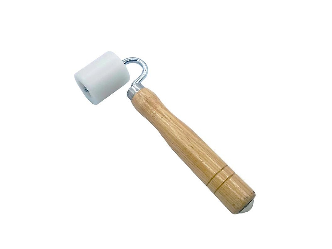 Rodillo De Presión Manual De Madera Para Pared, Herramienta De Coser Plana Y Aplicación De Papel Pintado