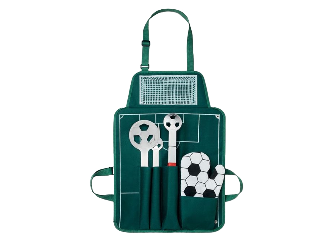 Conjunto De Ferramentas Para Grelha De Futebol Midocean Donau Bally, Tamanho Único, Verde, Gr Slowmoose