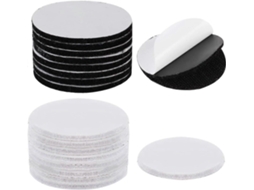 20 Pares de Velcro Autoadesivo Redondo, Velcro Dupla Face Extra Forte de 6 Cm BRILVIBERA