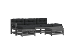 Garden Lounge Set, Garden Lounge Sets Vidaxl Cinzeto Madeira (n/a)