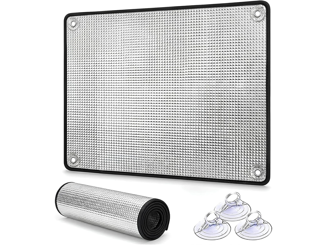 Película Refletora De Isolamento Térmico Aluminizada Para Janelas, Painel De 9, 0 Mm Com Ventosas