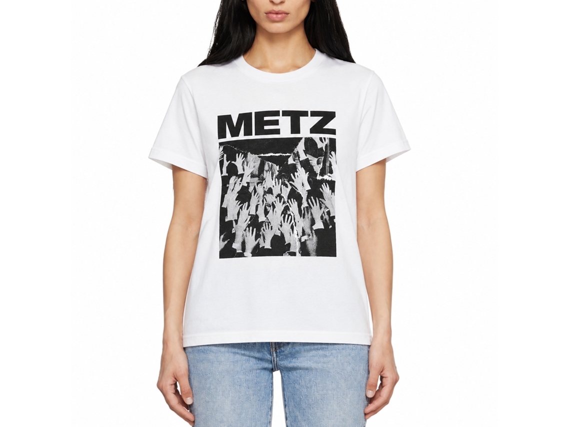 Metz Strange Peace Hands T-shirt White Unisex Adults Size:xxl