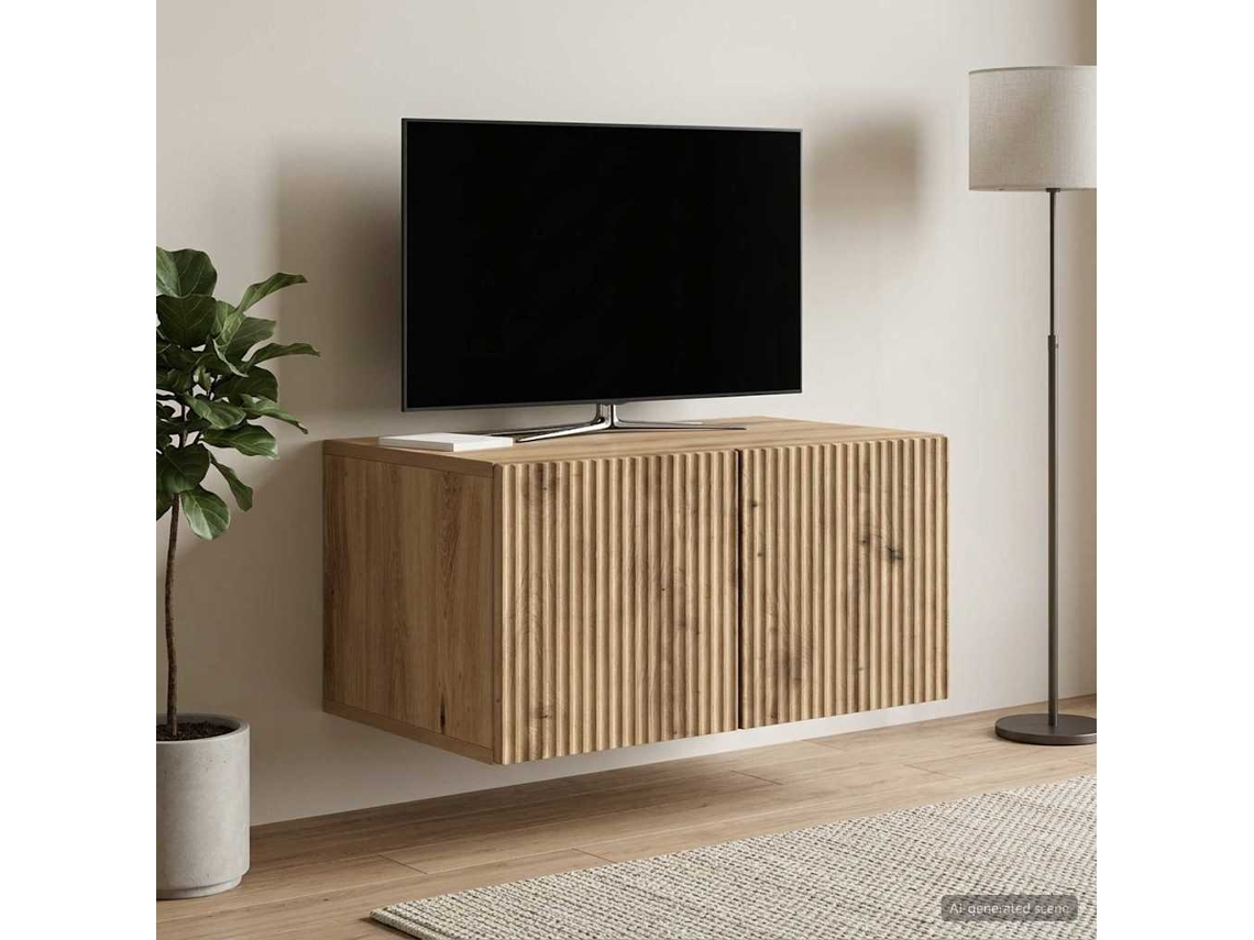 Vidaxl Gabinete De Tv De Parede 59,5 X 41 X 30 Cm Carvalho Arttisan