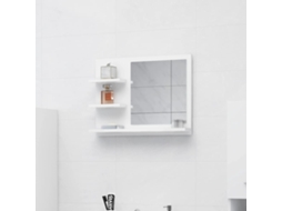 Vidaxl Espelho De Casa De Banho 60x10,5x45 Cm Contraplacado Branco