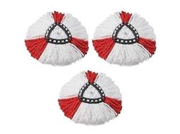 3 Cabeças de Mop Microfibra Absorvente para Pisos Liso A+++ a D