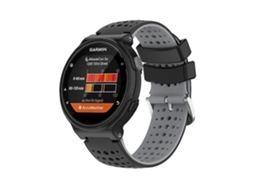 Pulseira De Relógio Esportivo Garmin Forerunner 620, Silicone, Bicolor, Preta E Cinza., Acabamento Moderno