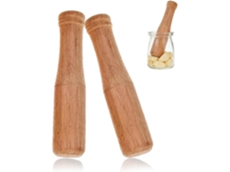 2 Espremedor De Alho Madeira Para Cozinha, Alho, Pilão Pilão, Ervas,