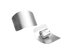 Protetor de dedos S/MARCA ajustável de aço inox para corte e chop