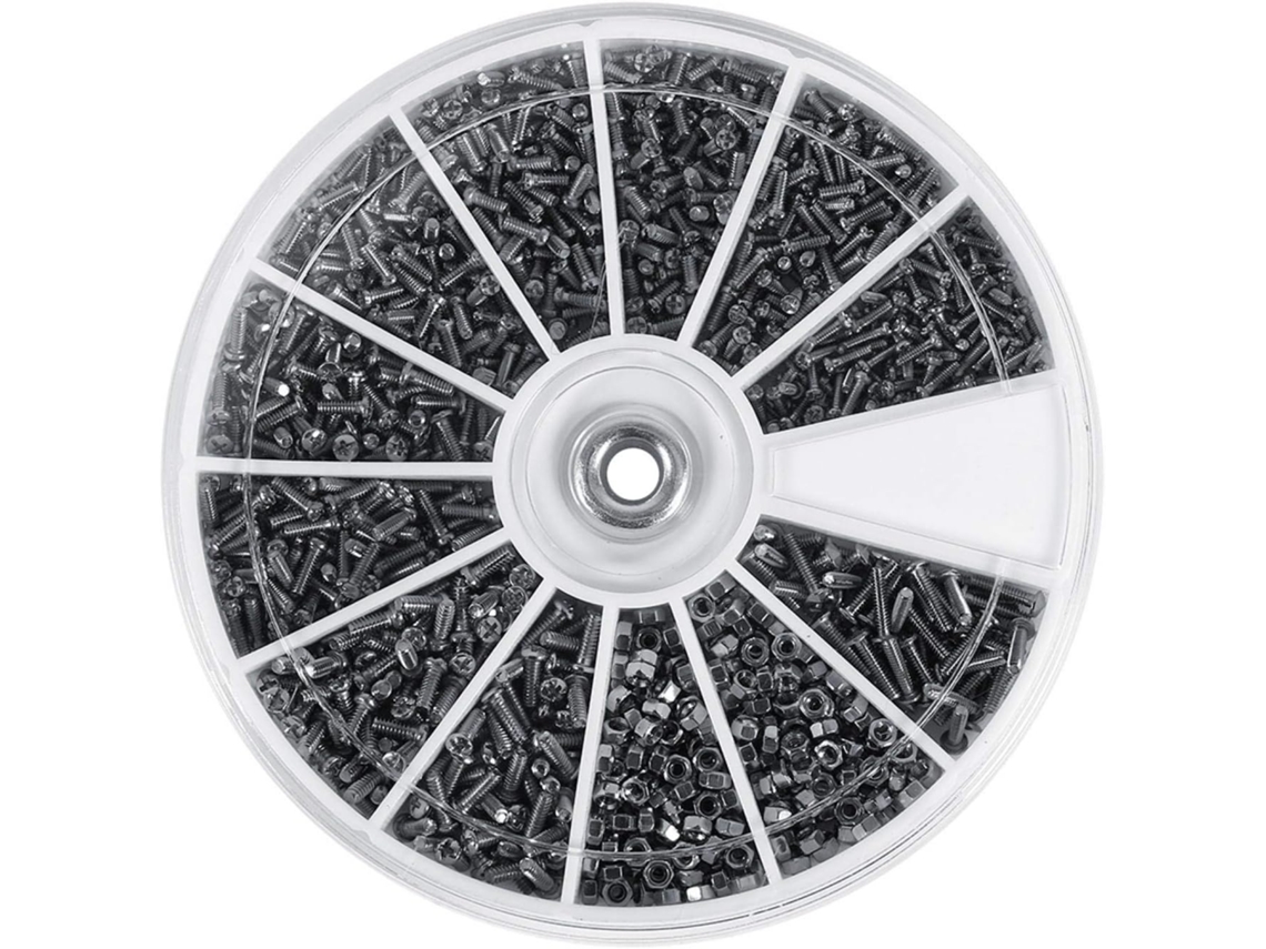 Lurelia Kit Com 600 Peças De Parafusos E Porcas Pequenos
