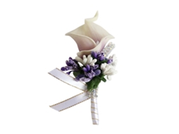 Broche Pu Calla Lily Laxiscreed Para Noiva, Festa Ou Casamento Em Nude E Roxo