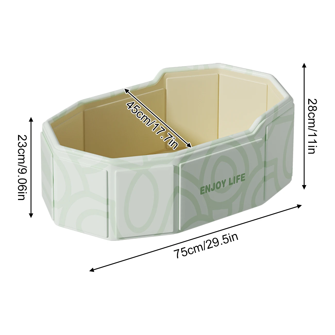 Banheira Dobrável E Portátil Para Bebês, Com Grande Capacidade, Compacta, Fácil De Esvaziar E Antiderrapante.