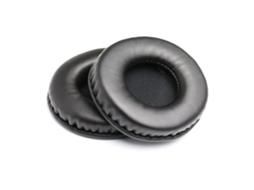 Almofadas Zruxe Para Auscultadores 55 Mm Over-ear Pele Ecológica Preta (substituição Universal)