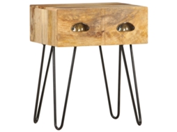 Vidaxl Mesa De Cabeceira 40x30x50 Cm Madeira De Mangueira Maciça