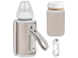 Aquecedor De Biberões Portátil Lionelo Care Thermup Go - Usb Lcd Termóstato 24h Bpa Free Universal Cinzento