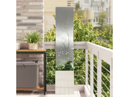 Vidaxl Tela De Privacidade Para Jardim Prateado 32 X 32 X 150 Cm