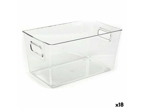 Caixa Multiusos Dem Transparente 25,7 x 15,3 x 13,5 cm (18 Unidades)