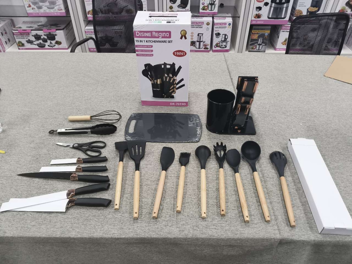 Conjunto Utensílios Cozinha LAXISCREED 19pc Silicone