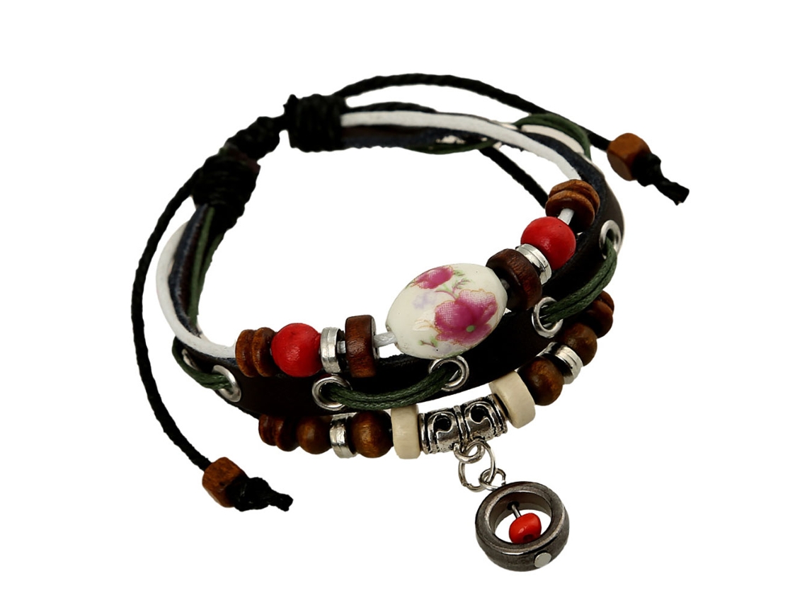 Pulseira Vintage Punk Unissex Estilo Alternativo Moda Rock