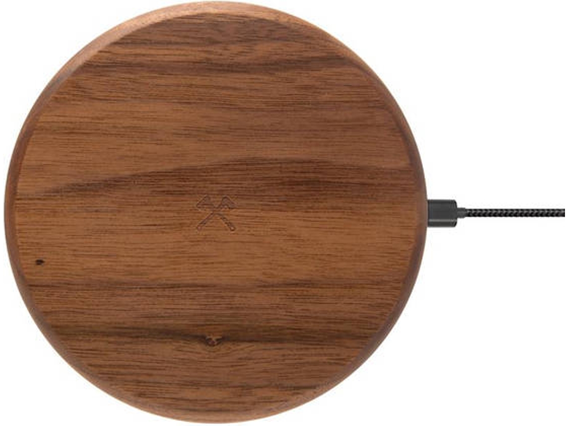Carregador Qi WOODCESSORIES Ecopad Castanho