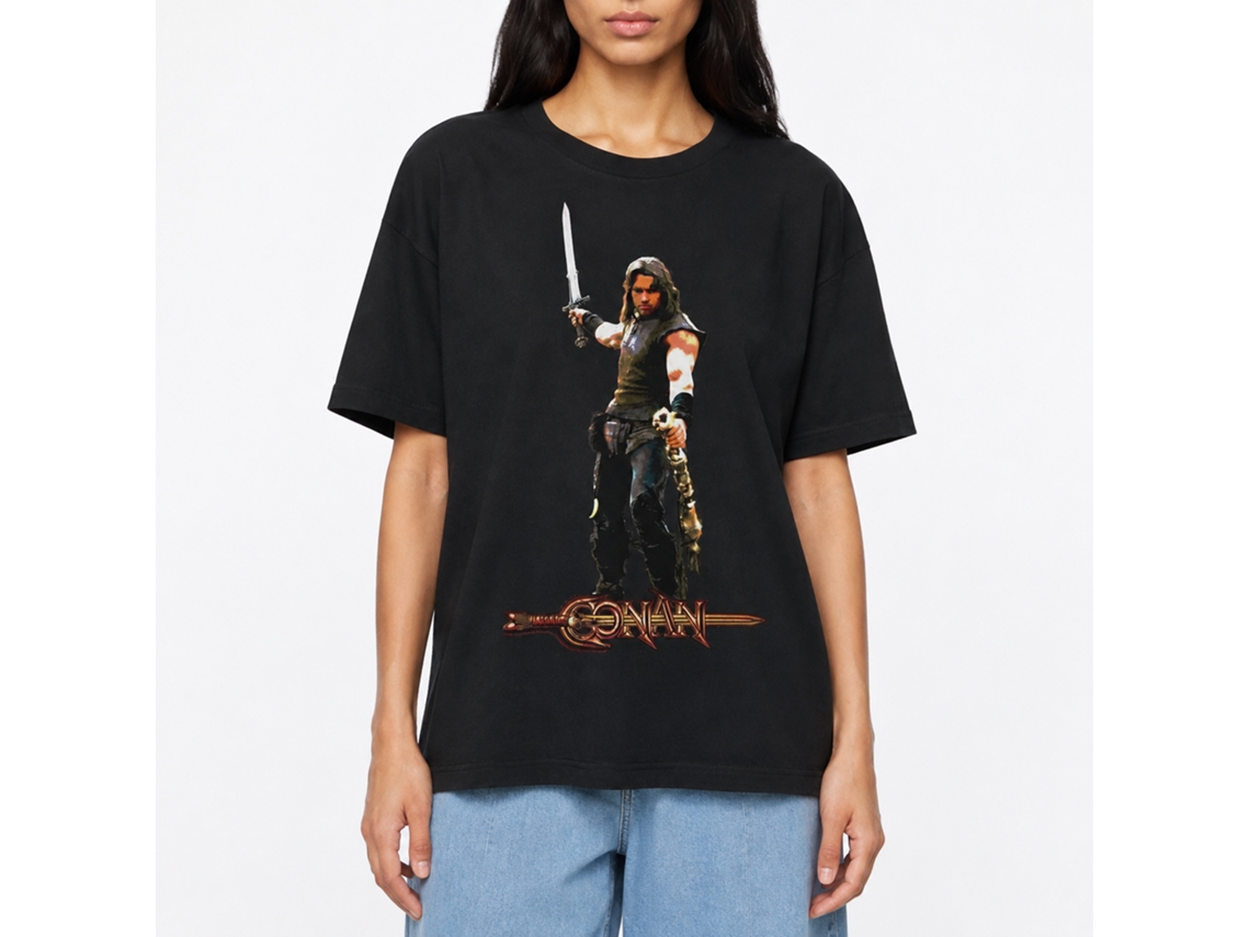 Rockinstone Conan It's A Weasel Black Adult T-shirt Size:m