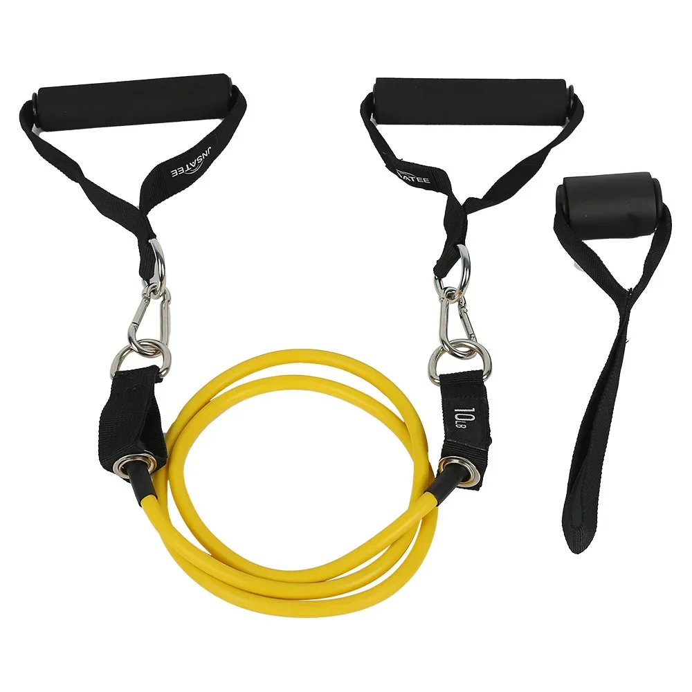 Faixa De Resistência (4,5 Kg) Para Exercícios Físicos Com Alças De Fixação Para Porta E Barra De Exercícios.