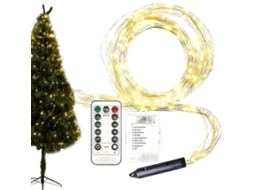 Decoração De Natal Em Forma Cascata Com Led Para Árvore E Controle