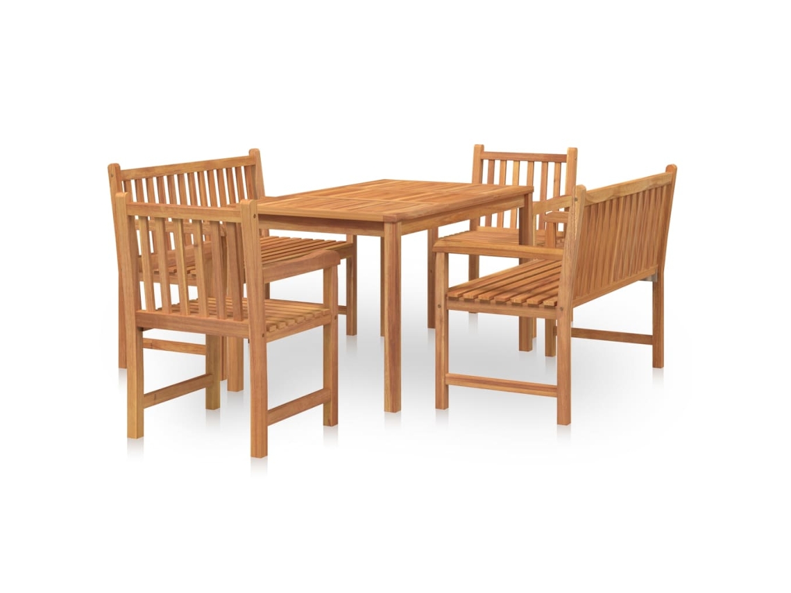 Garden Dining Set, Garden Dining Sets Vidaxl Marrom Teca (n/a)