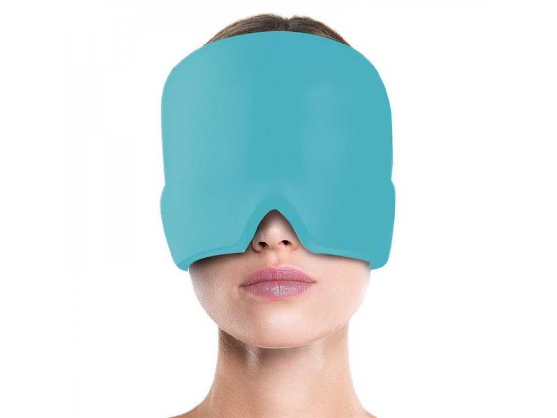 Gorro Para Aliviar Enxaquecas Com Terapia De Frio/calor Gel Casco De Gelo Para Dor Máscara Ocular