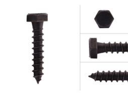 Parafusos Sextavados Pretos de Madeira M6 X 30 Mm 25 Peças WOVAR