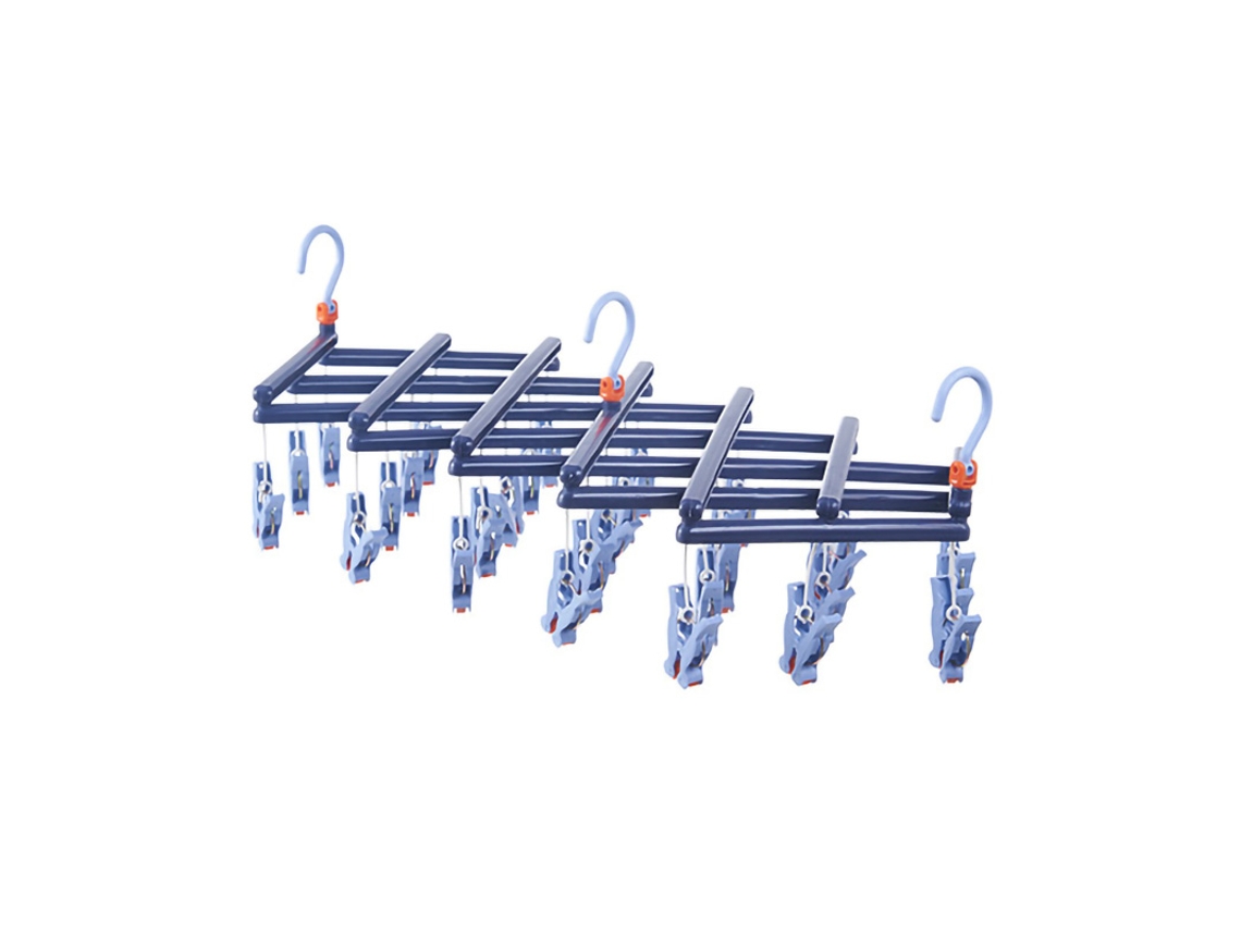 Rack de Secagem LAXISCREED com 29 Ganchos Cor Roxo Escuro LAXISCREED