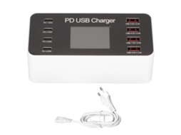 Hub de carregamento com 8 portas USB e USB-C EOOCOO