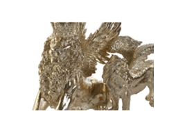 Figura Decorativa HOME ESPRIT Dourado Leão 20 X 10,5 X 17,5 Cm 29 X 13 X 25 Cm 2 Unidades