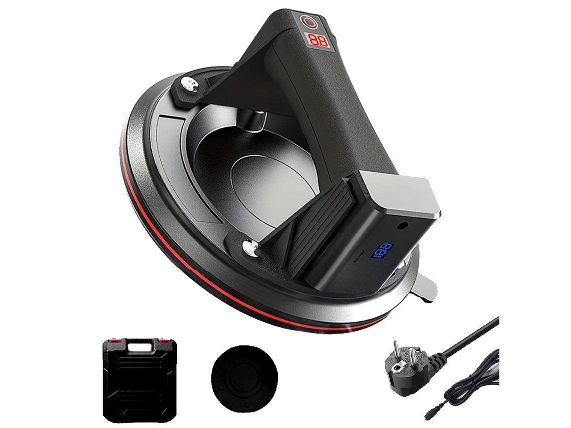 Copa De Sucção Elétrica, 20 Cm De Diâmetro, Capacidade De 200 Kg, Preto 1pc