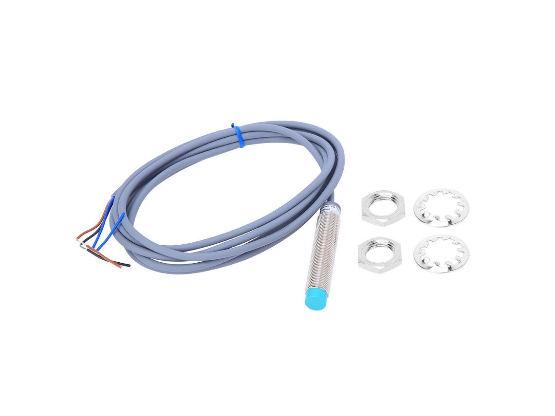 Interruptor Sensor de Proximidade Indutivo Metálico Φ12mm Dc10 30v 3 fios Npn Nc 4mm com S/MARCA