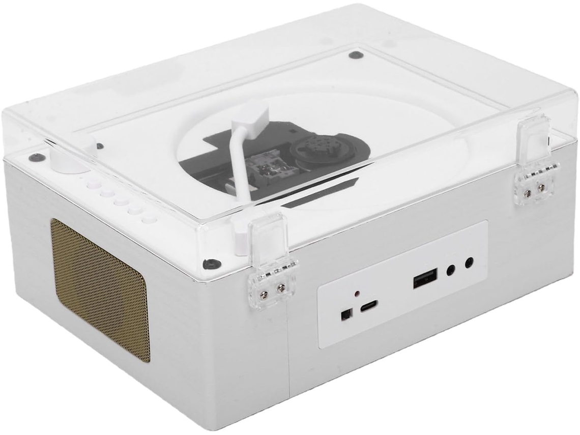 Diyeeni Leitor Cd Portátil Sem Fio Bluetooth 5.1 Com Entrada Usb E Aux, Compátivel Com Cds Mp3 E Wma