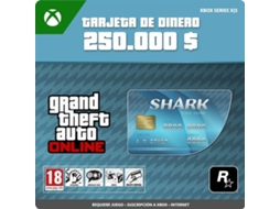 Cartão de Descarga MICROSOFT GTA Online Tiger Shark Cash Card (Formato Digital)