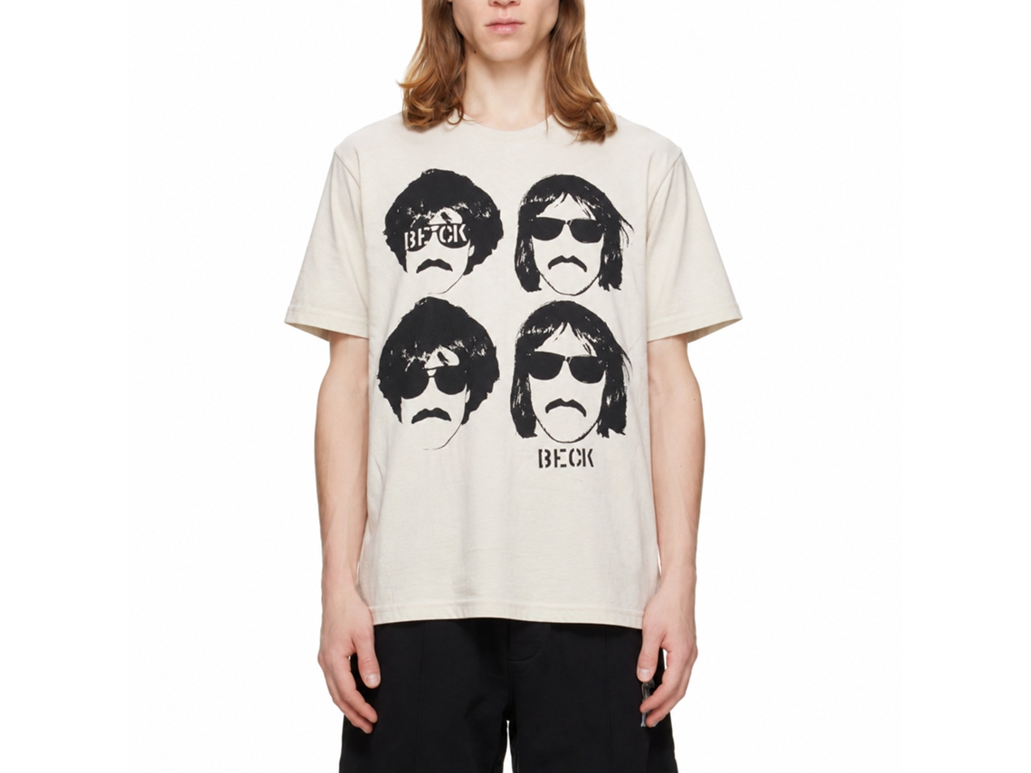 Beck Mustache T-shirt Unisex Adults Size:s