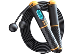 Corda De Pular Com Contador Digital E Visor Alta Definição, Feita De Plástico E Com Cabo Aço, Ideal Para Exercícios Em