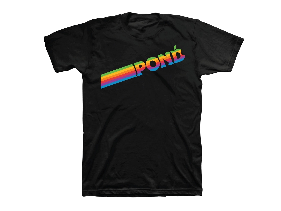 Pond Rainbow Stripe T shirt ROCKINSTONE Unisex Adults Best Sellers Size:m