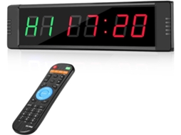 Relógio digital LED com controle remoto SFUSHOS