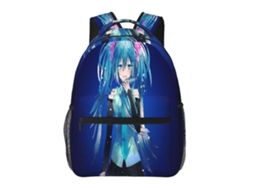 Mochila Hatsune Miku H364 Para Estudantes, Resistente E Leve, Impermeável E Com Alça De Ombro Respirável J364