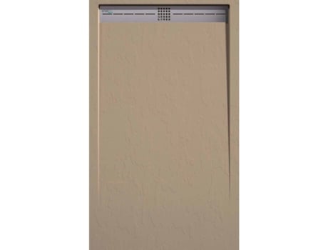Base de chuveiro retangular em resina Classic Textura lisa de carga mineral válvula incluída EL BAÑO MODERNO