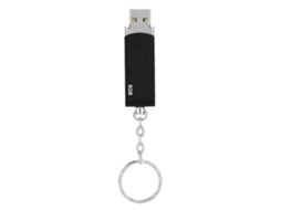 Ultra Fino Pendrive Resistente À Água Em Metal Preto Com Rotação Rápida, 8gb Luz Dourada