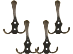 Conjunto De 4 Ganchos Metal Para Parede Com Parafusos, Da Vaguelly, Ideais Para Banheiro E Casa Resistentes Perfeitos