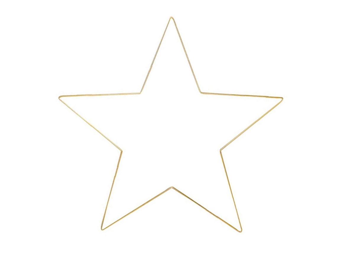 Laxiscreed Pack De 3 Anéis Pentagrama De Ferro Com Estrela Para Diy Em Material Dourado