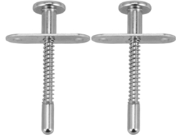 Feito de Mola com Suporte, 2 Peças, em Prateado Ferro, Para Guarda-Roupa e