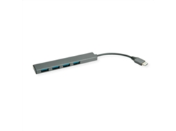 Hub Usb-C Roline Usb 3.2 Ultra Slim 4X Usb-A